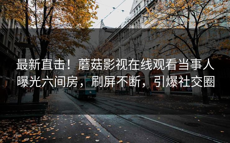 最新直击！蘑菇影视在线观看当事人曝光六间房，刷屏不断，引爆社交圈