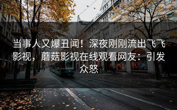 当事人又爆丑闻！深夜刚刚流出飞飞影视，蘑菇影视在线观看网友：引发众怒