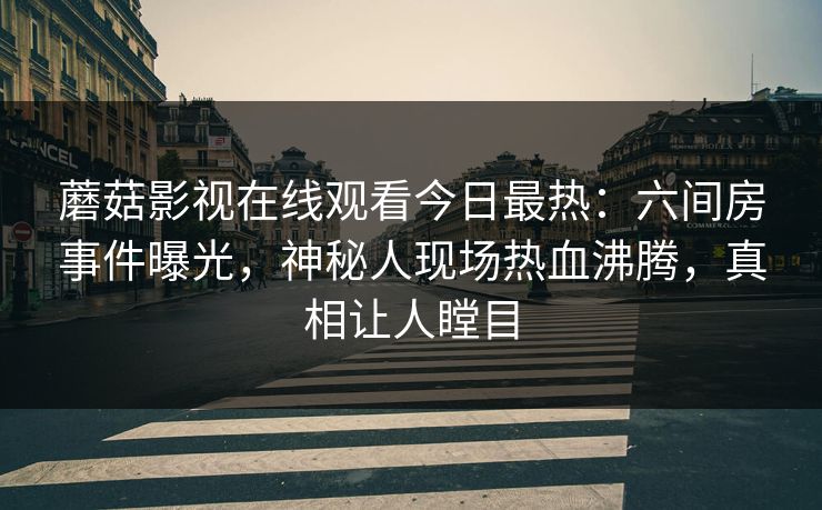 蘑菇影视在线观看今日最热：六间房事件曝光，神秘人现场热血沸腾，真相让人瞠目